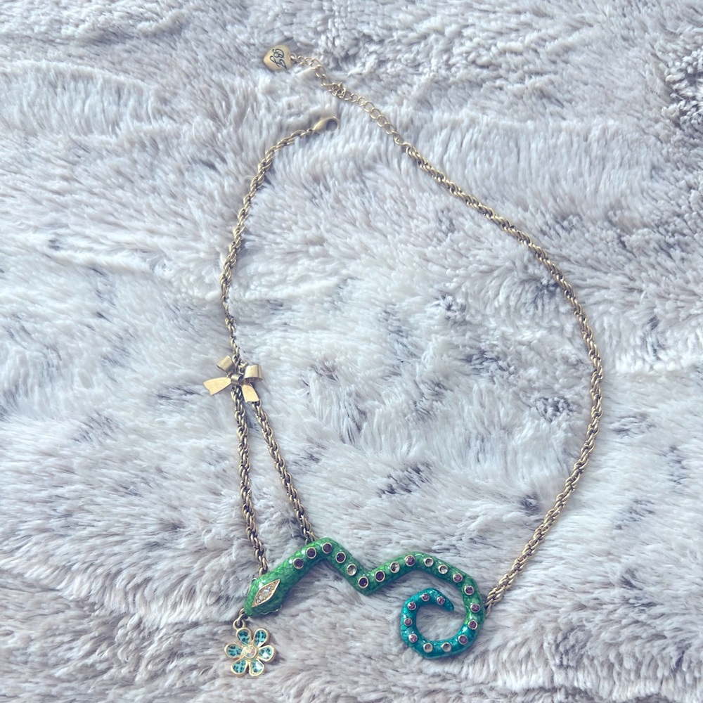 Betsy Johnson Snake Necklace